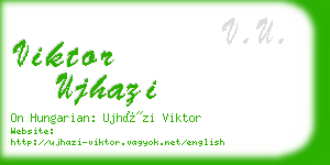 viktor ujhazi business card